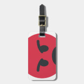 Étiquette À Bagage Angry Emoji (Devant Vertical)