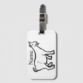 Étiquette À Bagage Animal de chèvre Thunder_Cove (Devant Vertical)