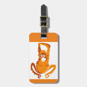 Étiquette À Bagage Animal en voie de disparition-ORANGUTAN- Ape - Pri