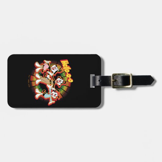 Étiquette À Bagage Animaniacs | Hello-o Retro Equalizer Graphic (Devant horizontal)