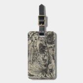 Étiquette À Bagage Animaux animaux africains d'illustration de 1800s (Devant Vertical)