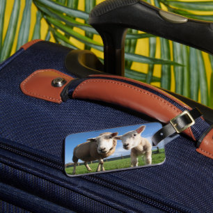 Étiquette À Bagage Animaux de bébés cutest Agneau nouveau-né & mama