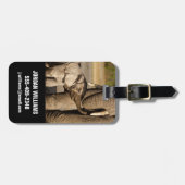 Étiquette À Bagage Animaux de bébés cutest | Baby Elephant & Mama (Devant horizontal)