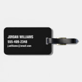 Étiquette À Bagage Animaux de bébés cutest | Chatons noirs et blancs (Dos horizontal)