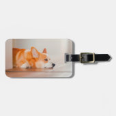 Étiquette À Bagage Animaux de bébés cutest | Corgi Sleeping (Devant horizontal)