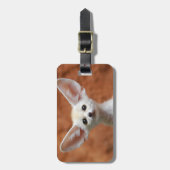 Étiquette À Bagage Animaux de bébés cutest | Fennec Fox Pup (Devant Vertical)