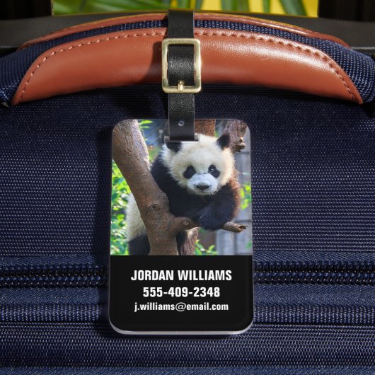 Étiquette À Bagage Animaux de bébés cutest | Géant Panda Cub (Insitu Rectoal 2)