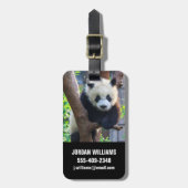 Étiquette À Bagage Animaux de bébés cutest | Géant Panda Cub (Devant Vertical)