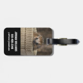 Étiquette À Bagage Animaux de bébés cutest | Hérisson dans un panier (Dos horizontal)