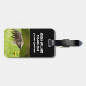 Étiquette À Bagage Animaux de bébés cutest | Hérisson européen (Dos horizontal)