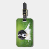 Étiquette À Bagage Animaux de bébés cutest | Newfoundland Puppy (Devant Vertical)