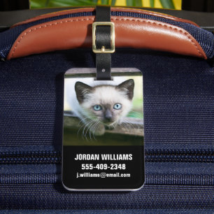 Étiquette À Bagage Animaux de bébés cutest Siamese Kitten 2