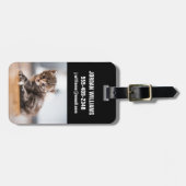 Étiquette À Bagage Animaux de bébés cutest | Tiny Tabby Kitten (Devant horizontal)