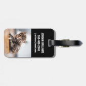 Étiquette À Bagage Animaux de bébés cutest | Tiny Tabby Kitten (Dos horizontal)