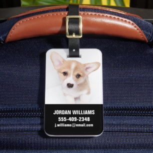 Étiquette À Bagage Animaux de bébés cutest Young Corgi Puppy