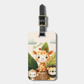 Étiquette À Bagage Animaux de la Jungle (Devant Vertical)