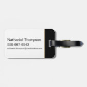 Étiquette À Bagage Anime Draco Malfoy Cadre Ornate (Dos horizontal)