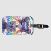 Étiquette À Bagage Anime Girl Arc-en-ciel Chanter Lune Fée (Devant Horizontal)