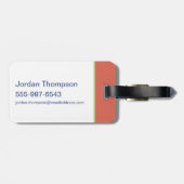 Étiquette À Bagage Anime Tom, Jerry et Tuffy Apple Motif (Dos horizontal)