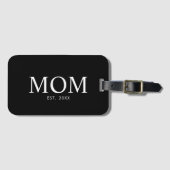 Étiquette À Bagage Année de création de maman (Devant Horizontal)