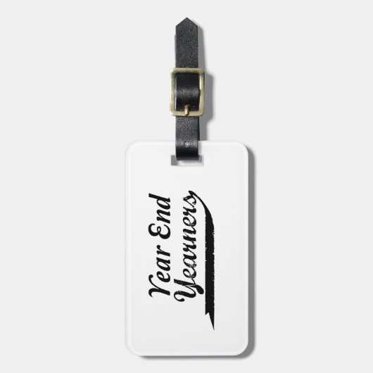 Étiquette À Bagage année de fin (Devant Vertical)