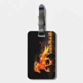 Étiquette À Bagage Année du Cheval 2026 (Cheval de Feu) (Dos Vertical)