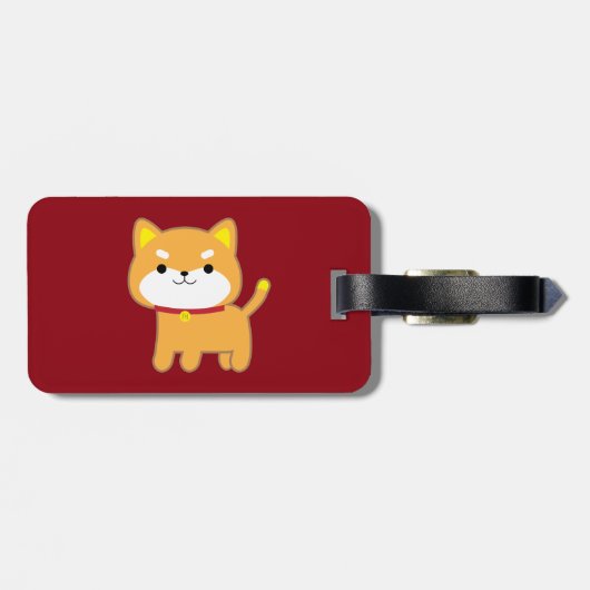 Étiquette À Bagage Année du chien (Dos horizontal)