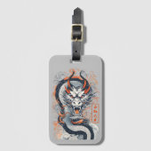 Étiquette À Bagage Année du Dragon, 2024 (Devant Vertical)