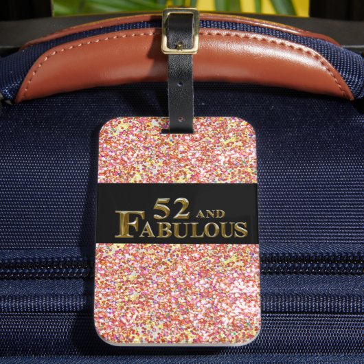 Étiquette À Bagage Anniversaire 52 ans (Insitu Rectoal 2)