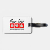 Étiquette À Bagage Anniversaire Présenté Pour Lui Cadeau Personnalisé (Dos horizontal)