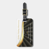 Étiquette À Bagage Anniversaire religieux du 50e Mariage d'or (Devant Vertical)