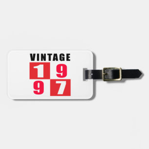 Étiquette À Bagage Anniversaire vintage 1997