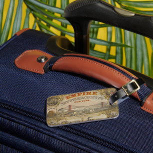 Étiquette À Bagage Annonce Vintage Pour Empire Sewing Machine Co., Ne