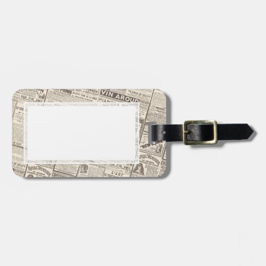 Étiquette À Bagage Annonces françaises antiques - produits pour des (Devant horizontal)