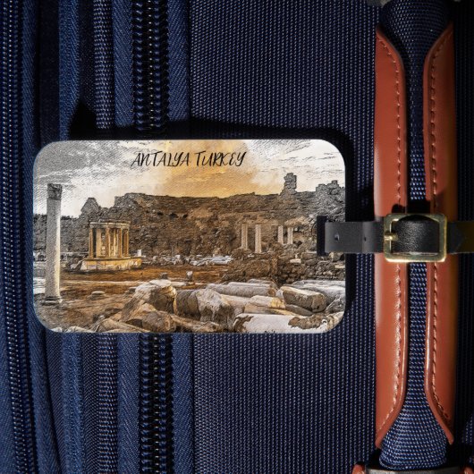Étiquette À Bagage Antalya Turquie Voyage antique (Insitu Rectoal 4)