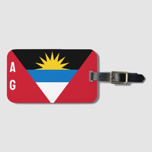 Étiquette À Bagage Antigua et Barbuda Flag (Devant Horizontal)