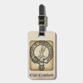 Étiquette À Bagage Antique de Crawford (Devant Vertical)