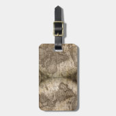 Étiquette À Bagage Antique Historique Ancien Monde Atlas Continents (Devant Vertical)