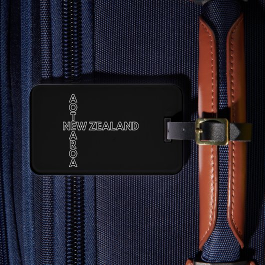 Étiquette À Bagage Aotearoa New Zealand, NZ Kiwi Design, Nommé  (Insitu Rectoal 4)