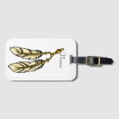 Étiquette À Bagage Apache Feathers Thunder_Cove (Devant Horizontal)