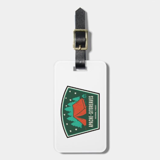 Étiquette À Bagage Apache-Sitgreaves National Forests Camping (Devant Vertical)