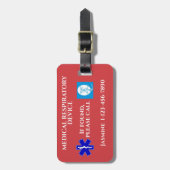 Étiquette À Bagage Appareil respiratoire Médicale CPAP Machine Carry- (Devant Vertical)