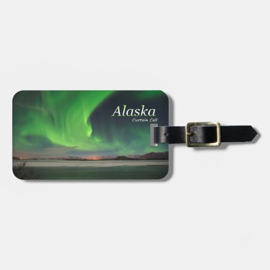 Étiquette À Bagage Appel du rideau de l'Alaska (Devant horizontal)