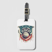 Étiquette À Bagage Appelle-moi Coco Appelle-moi Champion (Devant Vertical)