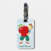 Étiquette À Bagage Apple pour le professeur (Dos Vertical)