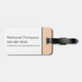 Étiquette À Bagage "Apportez des cache-oreilles !" Affiche de Mandrak (Dos horizontal)