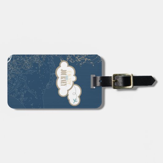 Étiquette À Bagage Appréciez le voyage (Devant horizontal)