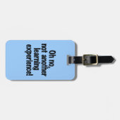 Étiquette À Bagage Apprentissage (Devant horizontal)