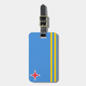 Étiquette À Bagage Appui de l'équipe nationale du drapeau d'Aruba (Devant Vertical)