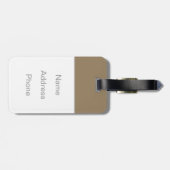 Étiquette À Bagage April Fool, 1948 (Dos horizontal)